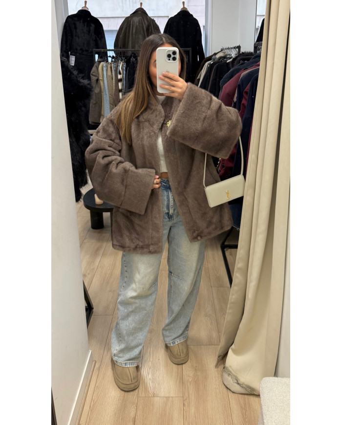 Fourrure Shanon Bijoux Taupe