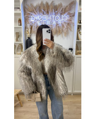 Fourrure Za frange White