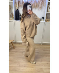 Ensemble Joggings Cachy Taupe