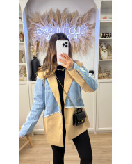Blazer Bimatiere Beige & jean