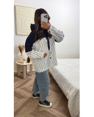 Pull Torsa à capuche Beige