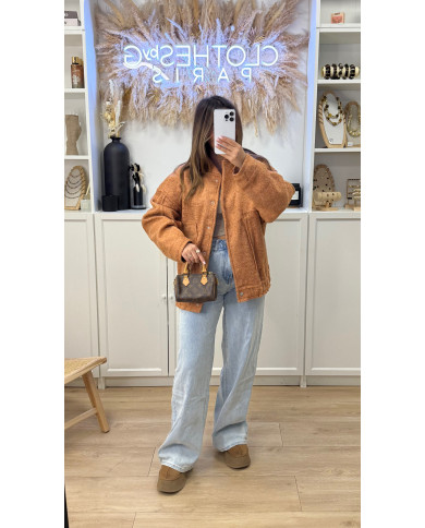 Bombers oversize Doux terracota
