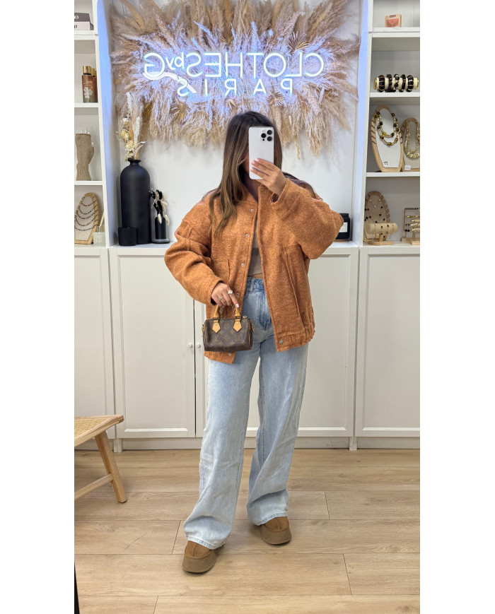 Bombers oversize Doux terracota