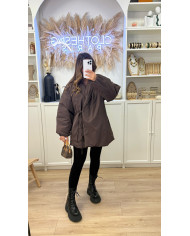 Veste velours Daim Choco