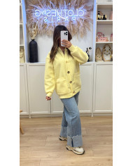 Cardigan Doux jaune