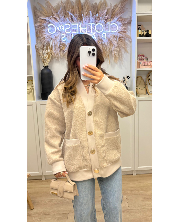 Cardigan Doux Beige