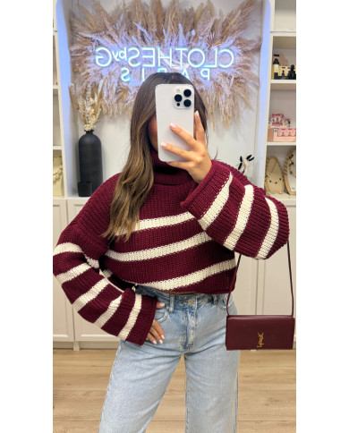 Col rouler marin crop Bordeaux