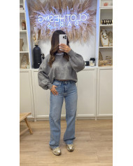 Pull cashy collier Bijoux Écru