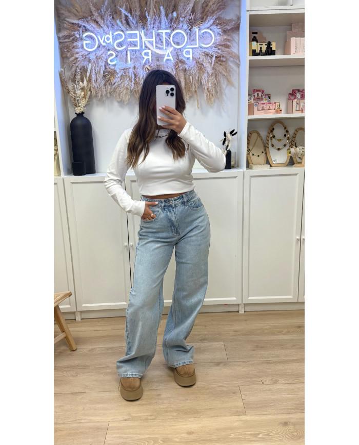 Jean évasé Shanon avec dentelle