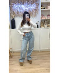 Jean évasé Shanon avec dentelle