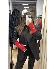 Blazer croisé noir qualité ++