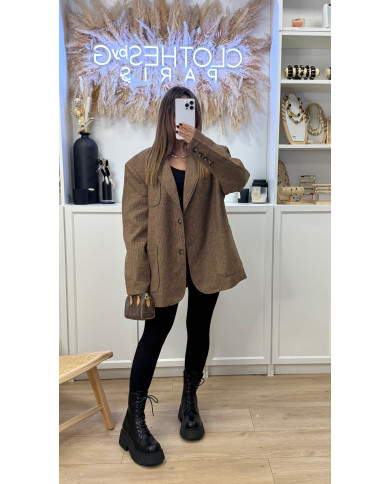 Veste Blazer frankie à carreaux