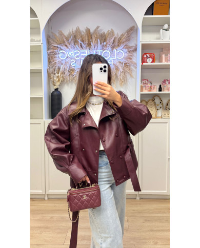 Veste Simili Salome Bordeaux