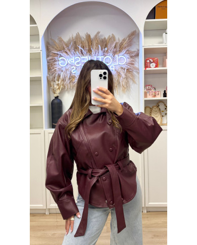 Veste Simili Salome Bordeaux