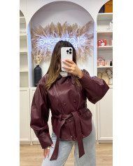Veste Simili Salome Bordeaux