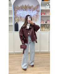 Veste Simili Salome Bordeaux