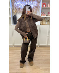 Jean évasé Gab Choco délavé