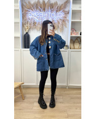 Veste Sandreau en jean brut & Bijoux