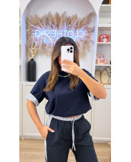 Cardigan KUJT Camel & bordeaux