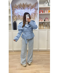 Veste Simili ÉDITION Bleu Ciel