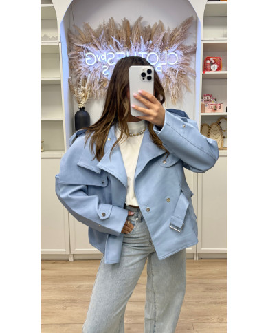 Veste Simili ÉDITION Bleu Ciel