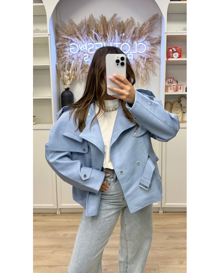 Veste Simili ÉDITION Bleu Ciel