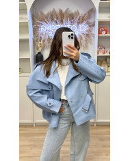 Veste Simili ÉDITION Bleu Ciel