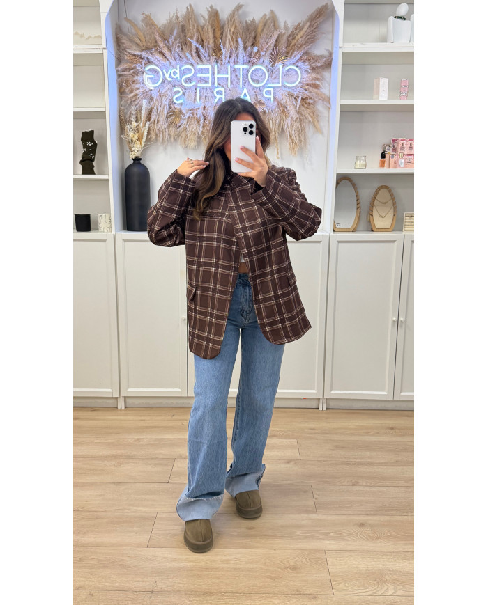 Blazer Croisé Choco rayé