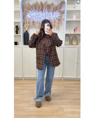 Blazer Croisé beige rayé