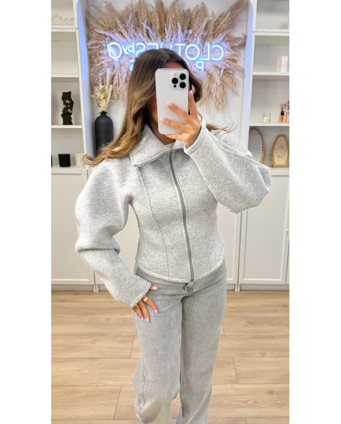 Gilet corset dupe Za gris