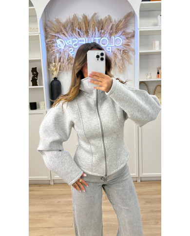 Gilet corset dupe Za gris