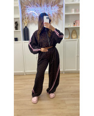 Ensemble ADDI Leopard Rayures Rose