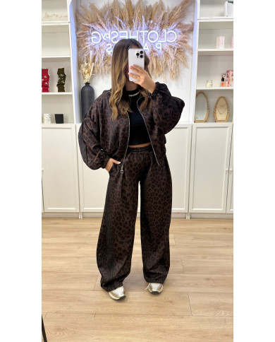 Ensemble ADDI Leopard Rayures Noir