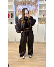 Ensemble ADDI Leopard Rayures Noir