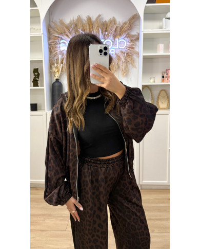 Ensemble ADDI Leopard Rayures Noir