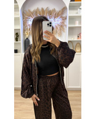 Ensemble ADDI Leopard Rayures Noir