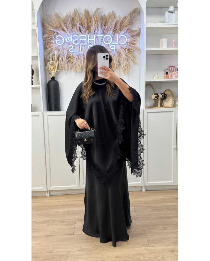 Ensemble jupe Sarah dentelle Noir