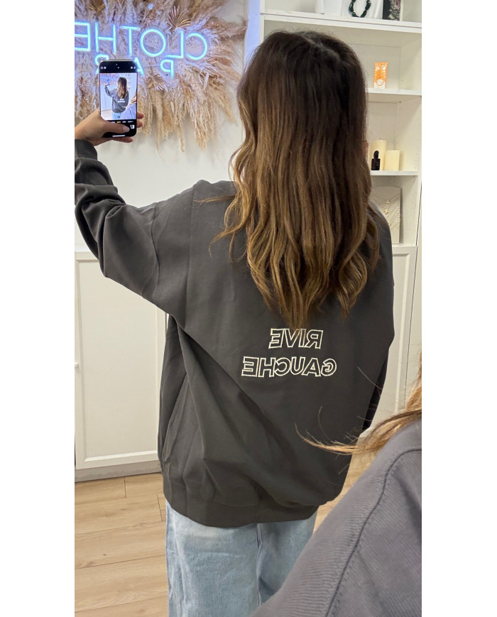 Sweat Oversize Gris Rive