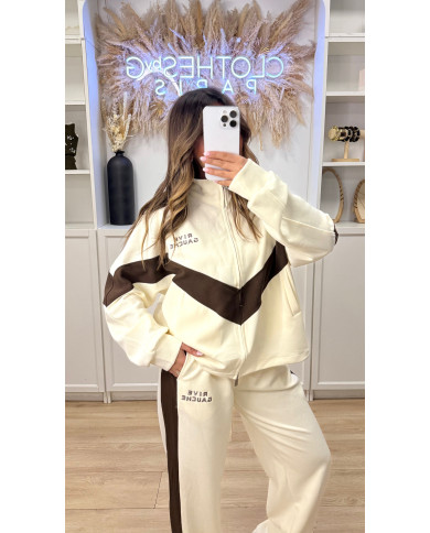 Ensemble de jogging Rive Gauche beige & Choco