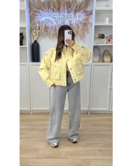 Bombers Vintage Simili Jaune