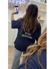 T-shirt Rive Oversize bleu marine