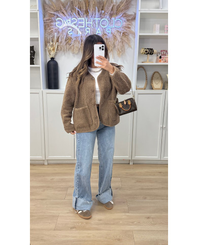 Veste Moumoute Taupe