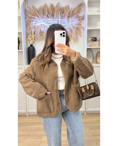 Veste Moumoute Taupe