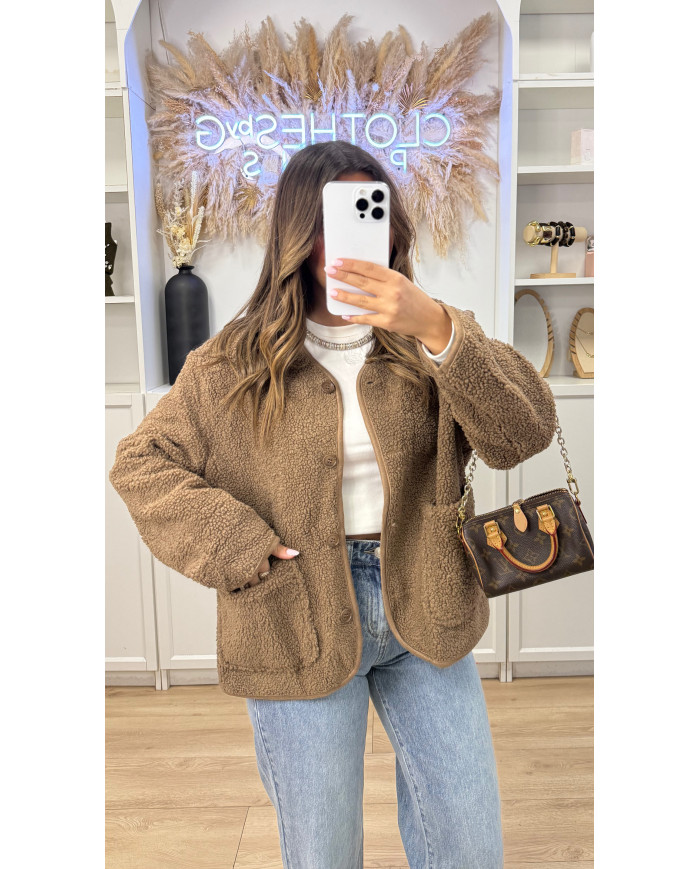 Veste Moumoute Taupe