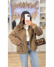 Veste Moumoute Taupe