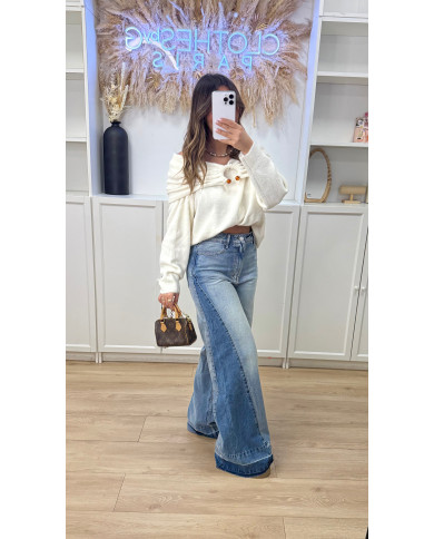 Jean évasé Bach Bicolore