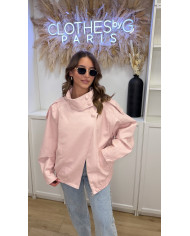 Jean évasé bleu brut clouté