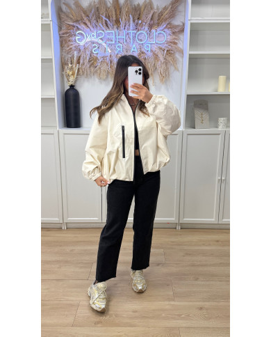 Veste imperméable Stony Beige