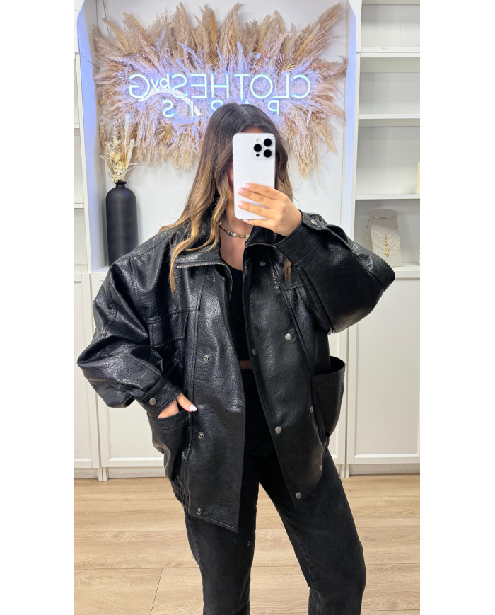 Veste ISL simili croco noir