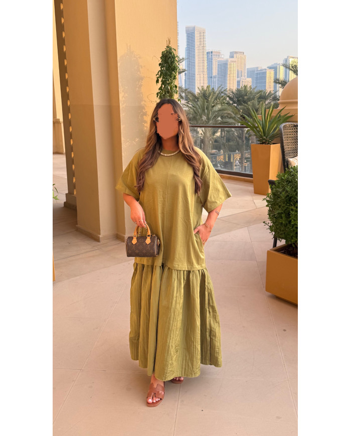 Robe Dubai Anis ( précommande expédiée le 3 avril )